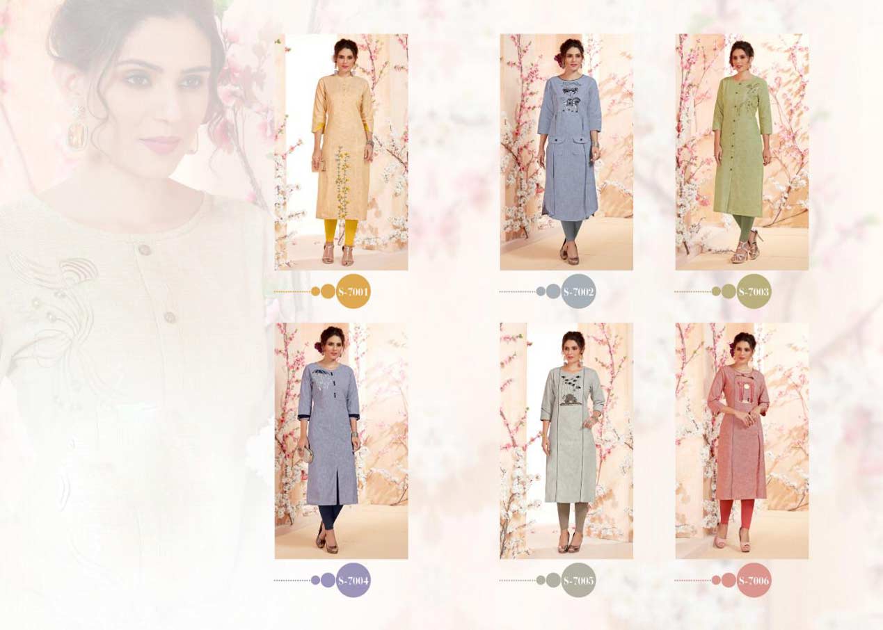 Womaniya Kalki Fashion Cotton Handwork Kurti Catalog Womaniya Kalki Fashion Cotton Handwork Kurti Catalog