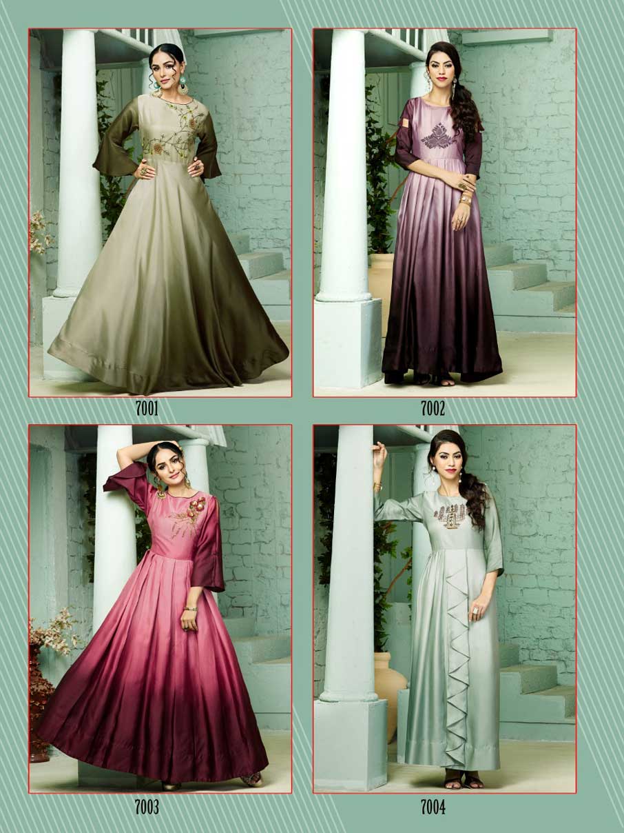 Zaira Manas Silk Handwork Wholesale Gown Zaira Manas Silk Handwork Wholesale Gown