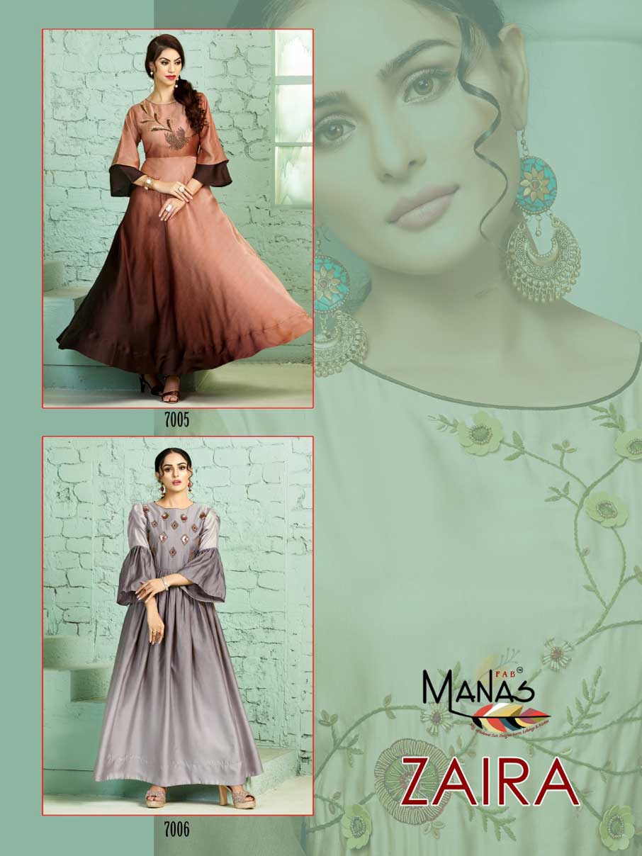 Zaira Manas Silk Handwork Wholesale Gown Zaira Manas Silk Handwork Wholesale Gown