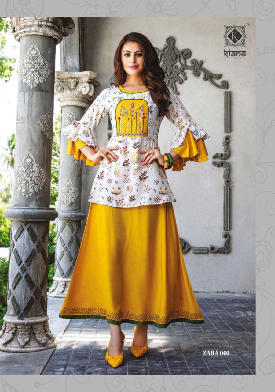 Kiana Zara Rayon Cotton Kurti Manufacturer Kiana Zara Rayon Cotton Kurti Manufacturer