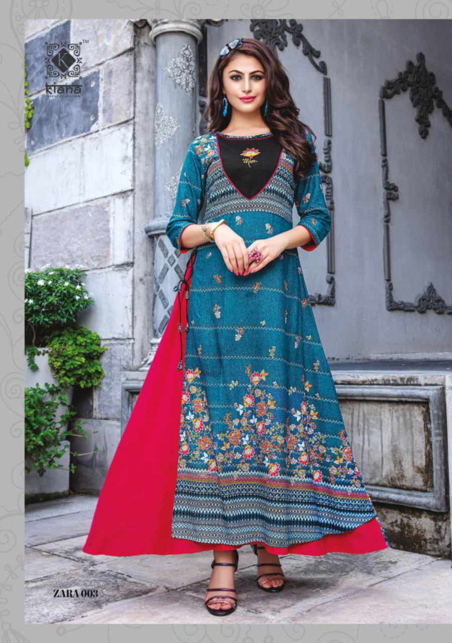Kiana Zara Rayon Cotton Kurti Manufacturer Kiana Zara Rayon Cotton Kurti Manufacturer