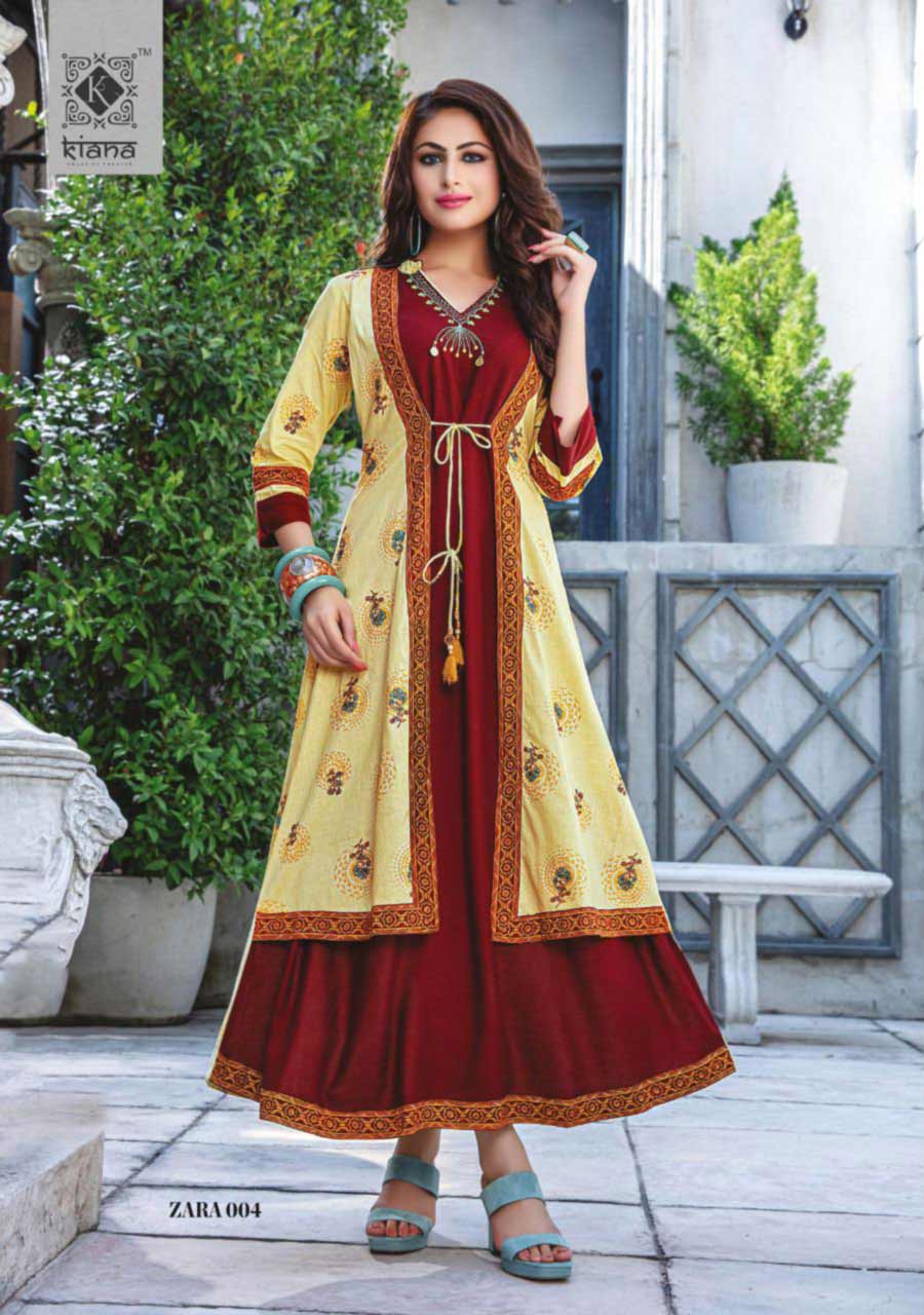 Kiana Zara Rayon Cotton Kurti Manufacturer Kiana Zara Rayon Cotton Kurti Manufacturer