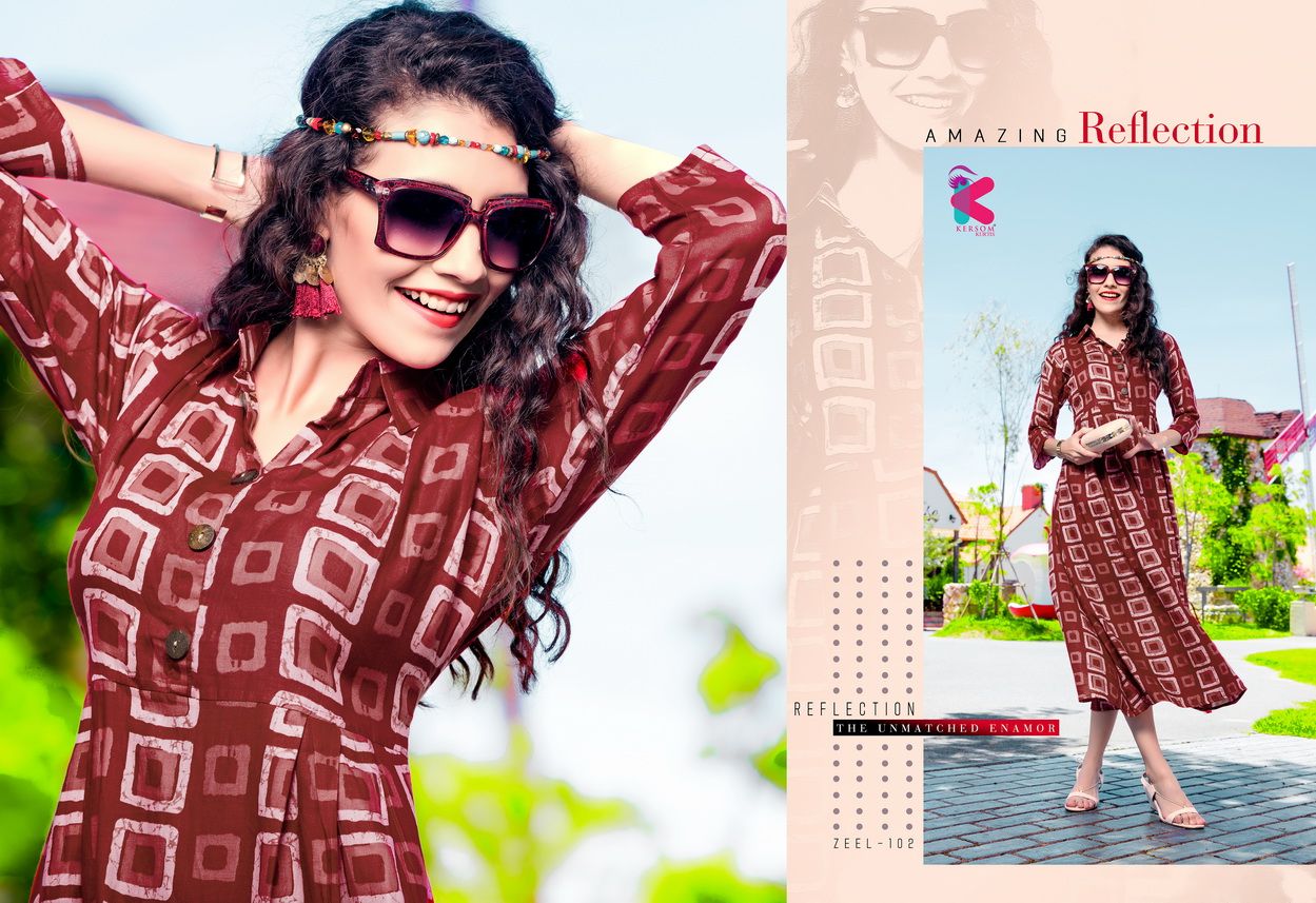 Zeel Cotton Printed Kersom Design Kurti Catalog Zeel Cotton Printed Kersom Design Kurti Catalog