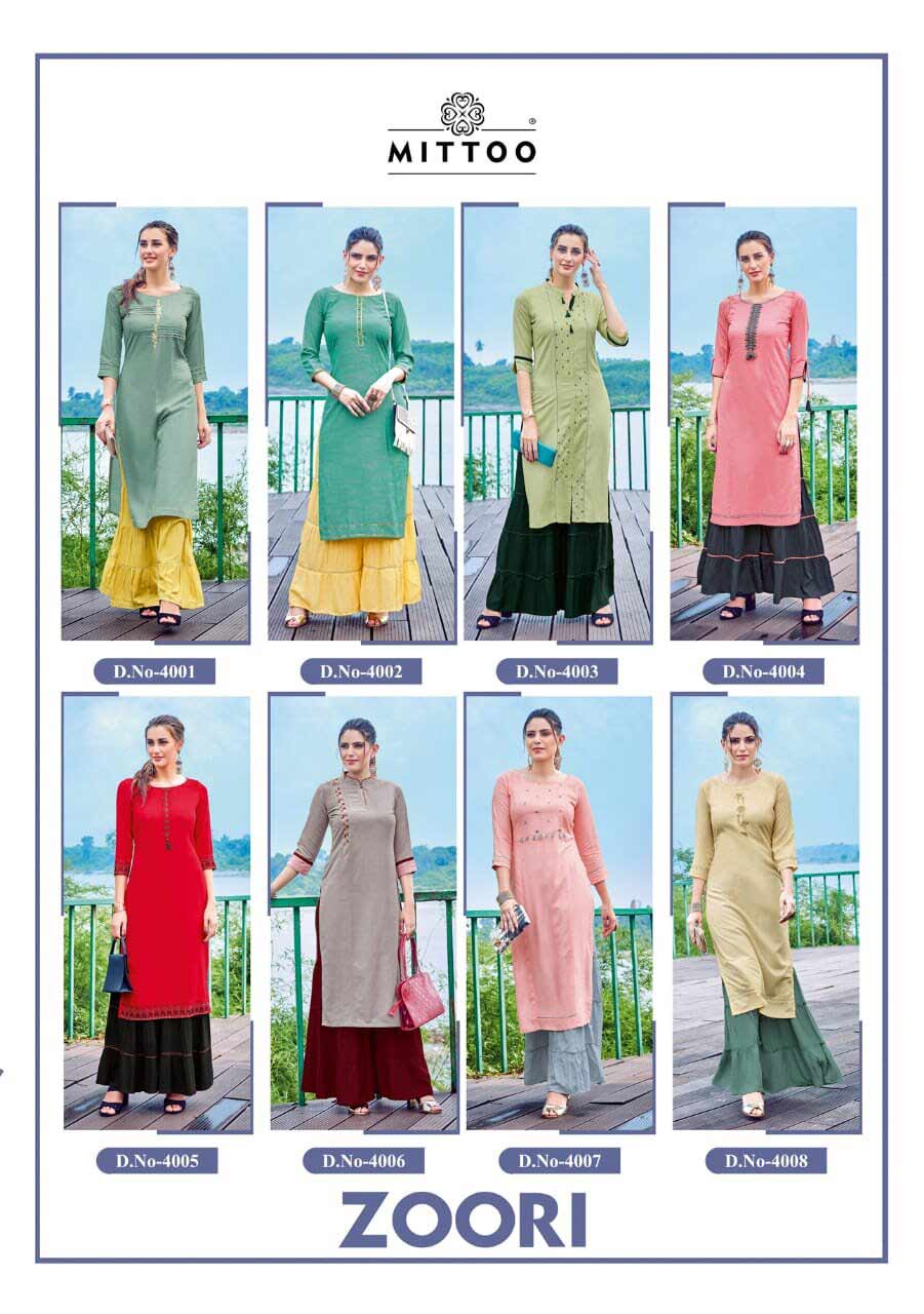 Mittoo Zoori Rayon Crepe Wholesale Kurti Mittoo Zoori Rayon Crepe Wholesale Kurti