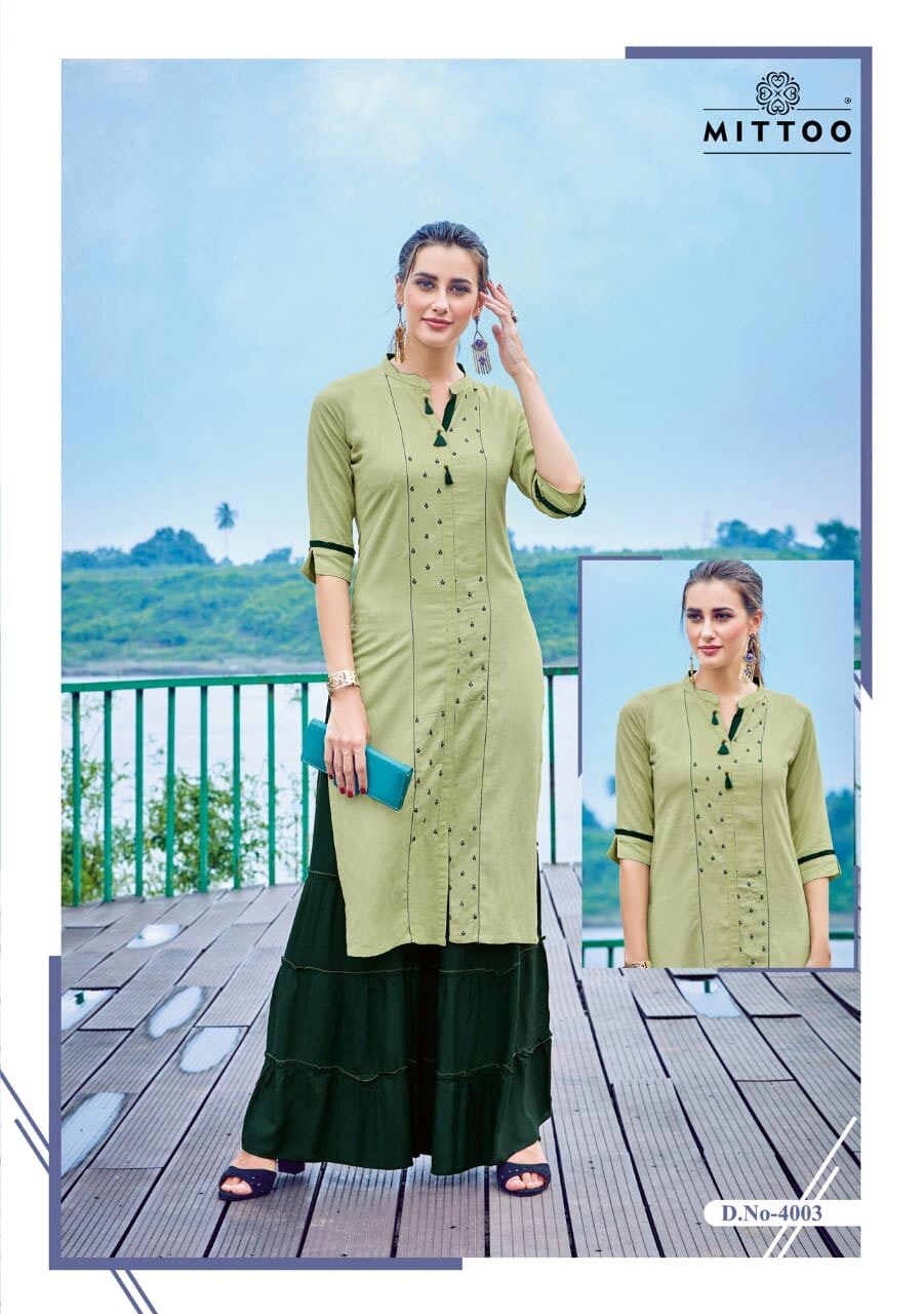 Mittoo Zoori Rayon Crepe Wholesale Kurti Mittoo Zoori Rayon Crepe Wholesale Kurti