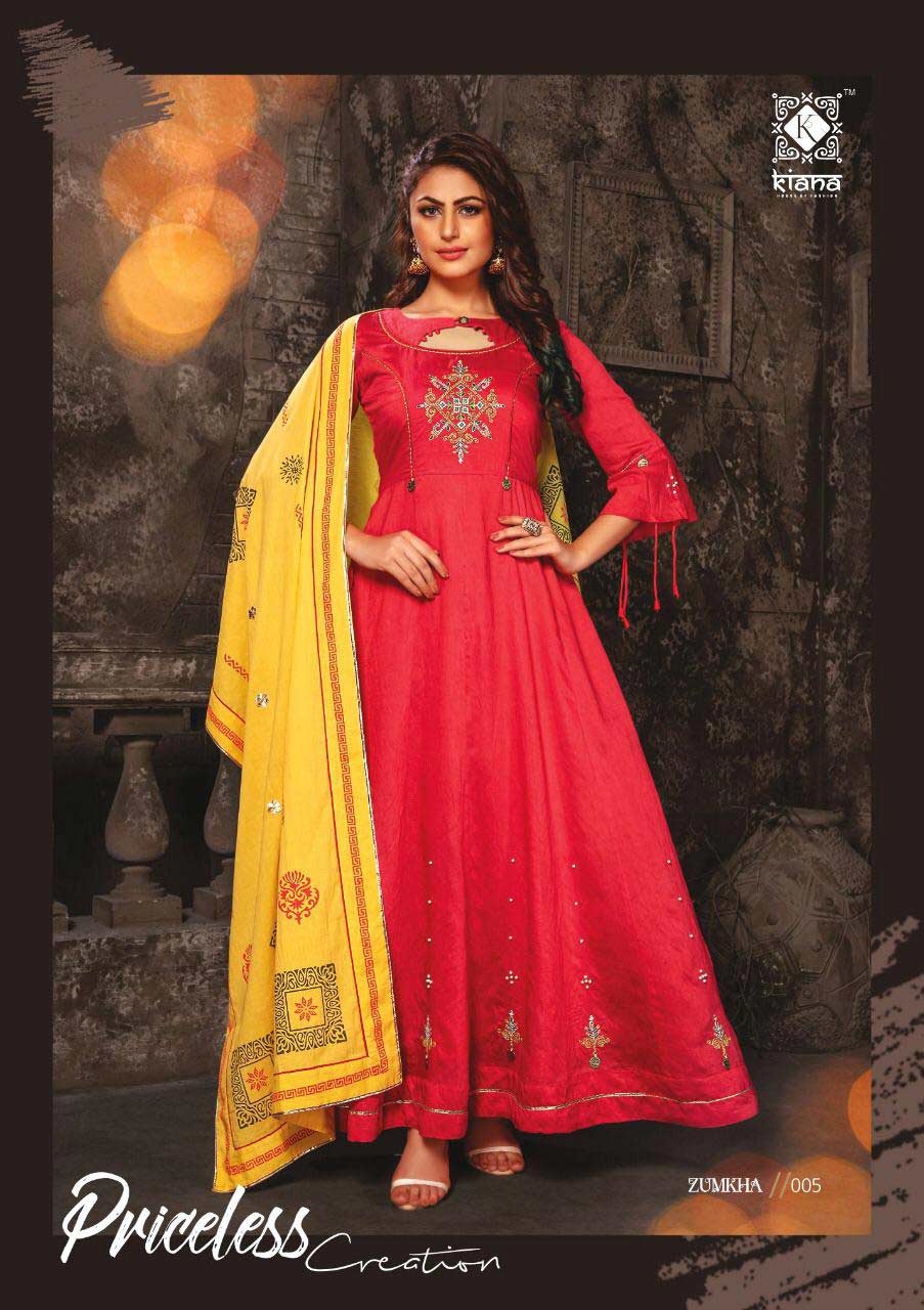 Zumkha Kiana Fancy Chanderi Kurta Manufacturer Zumkha Kiana Fancy Chanderi Kurta Manufacturer