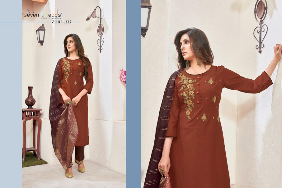 Zuri Riva Viscose Silk Designer Kurtis Zuri Riva Viscose Silk Designer Kurtis