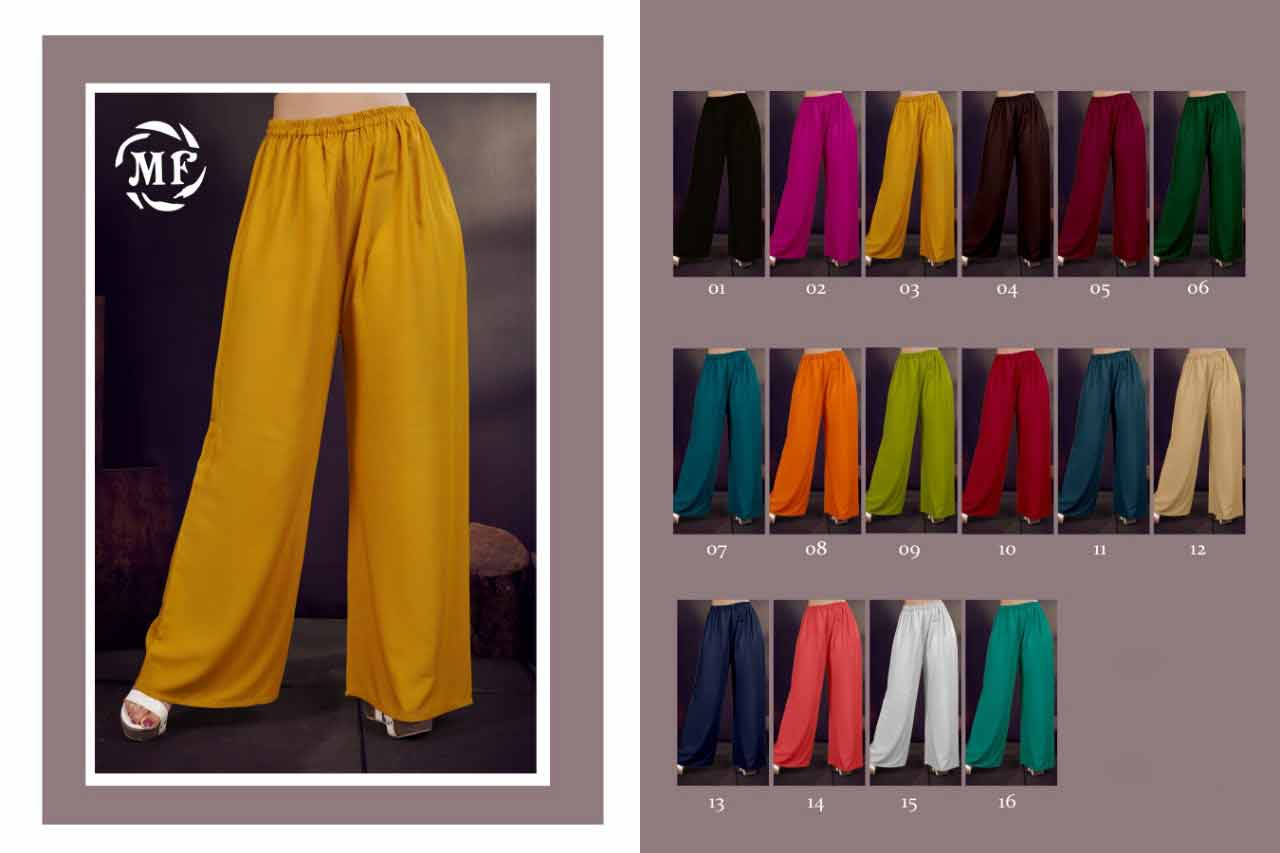 Mansi Rayon Dyed Wholesale Palazzo-1 Sets Mansi Rayon Dyed Wholesale Palazzo-1 Sets