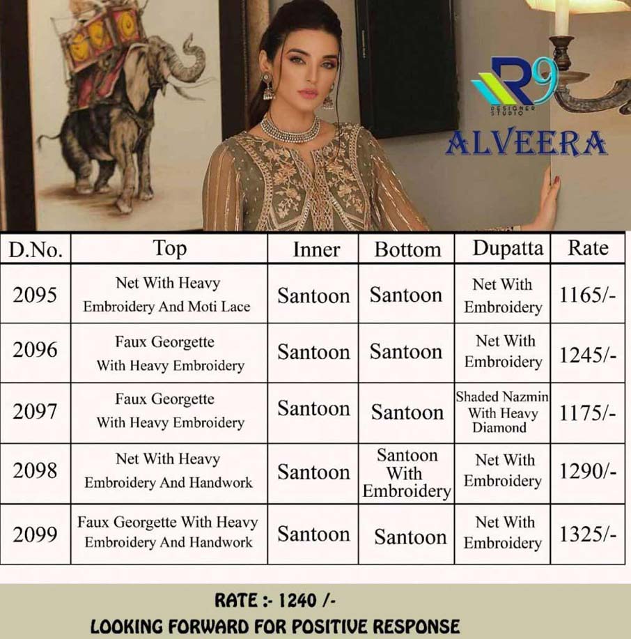Alveera Georgette Net Wholesale Salwar Kameez Alveera Georgette Net Wholesale Salwar Kameez