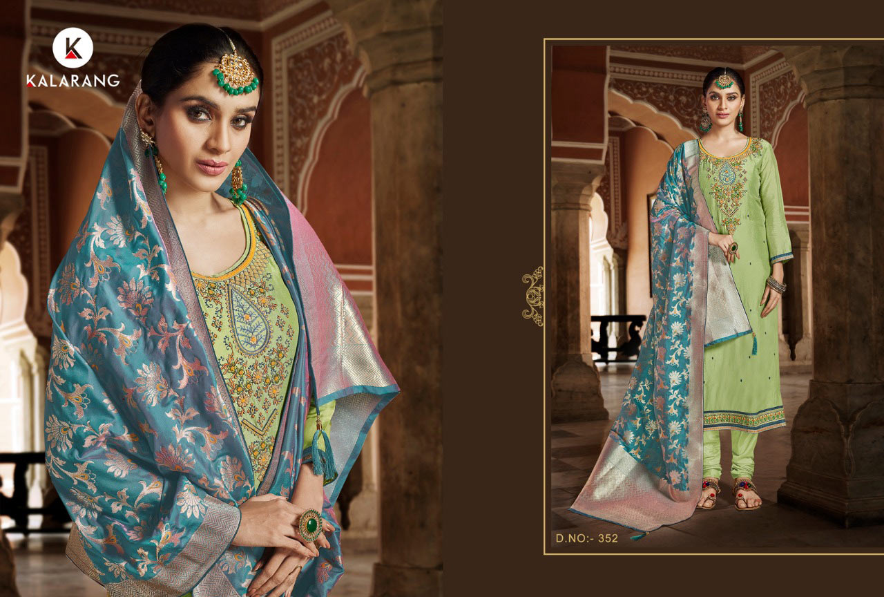Ardhangini Kalarang Pure Upada Silk Dress Material Ardhangini Kalarang Pure Upada Silk Dress Material