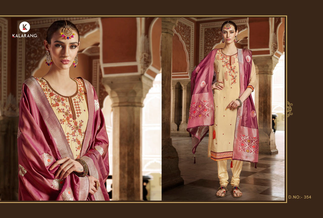 Ardhangini Kalarang Pure Upada Silk Dress Material Ardhangini Kalarang Pure Upada Silk Dress Material