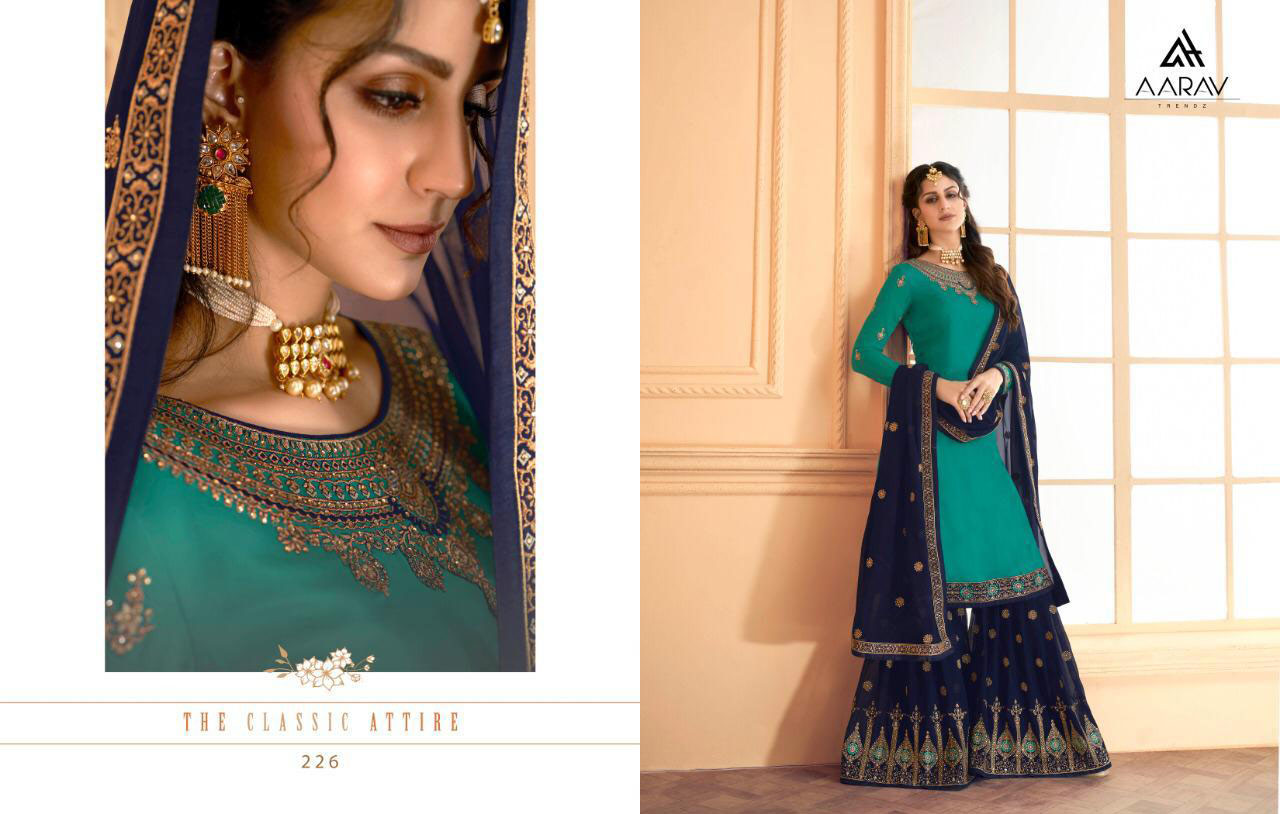 Barfi Aarav Trendz Georgette Satin Salwar Suit Manufacturer Barfi Aarav Trendz Georgette Satin Salwar Suit Manufacturer