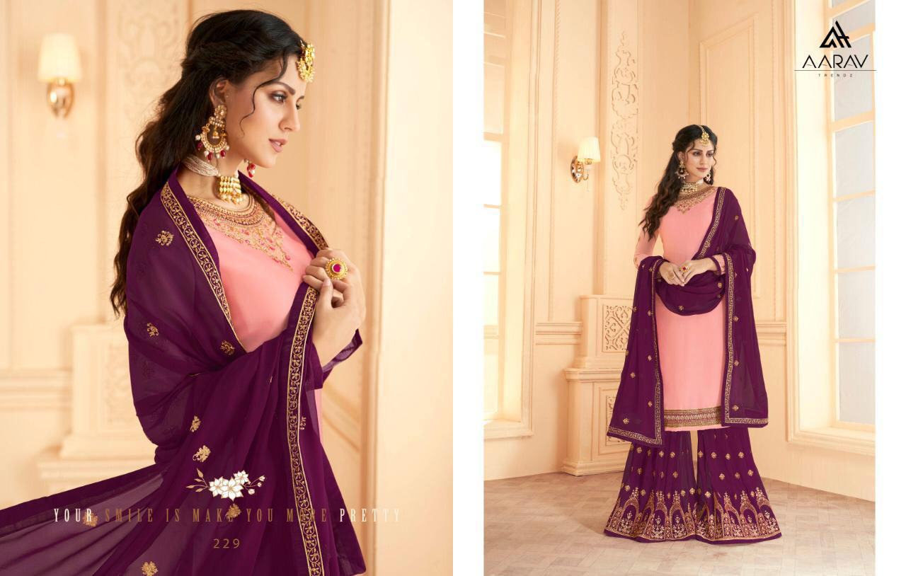 Barfi Aarav Trendz Georgette Satin Salwar Suit Manufacturer Barfi Aarav Trendz Georgette Satin Salwar Suit Manufacturer
