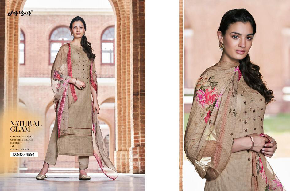 Jay Vijay Enliven Cotton Embroidery Salwar Kameez Jay Vijay Enliven Cotton Embroidery Salwar Kameez