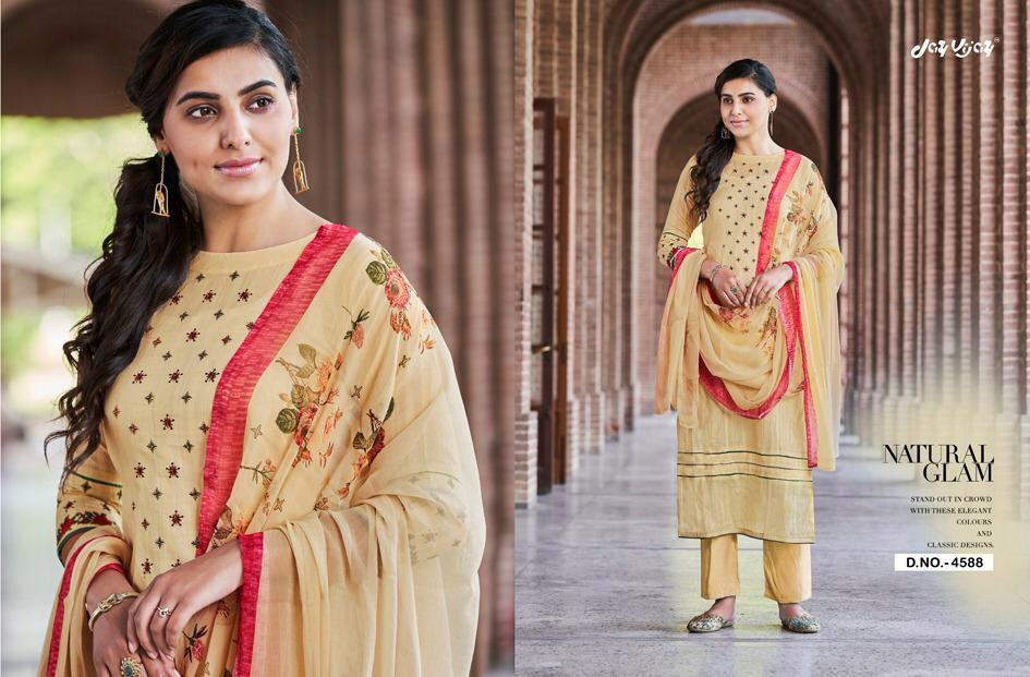 Jay Vijay Enliven Cotton Embroidery Salwar Kameez Jay Vijay Enliven Cotton Embroidery Salwar Kameez