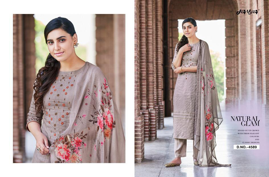 Jay Vijay Enliven Cotton Embroidery Salwar Kameez Jay Vijay Enliven Cotton Embroidery Salwar Kameez