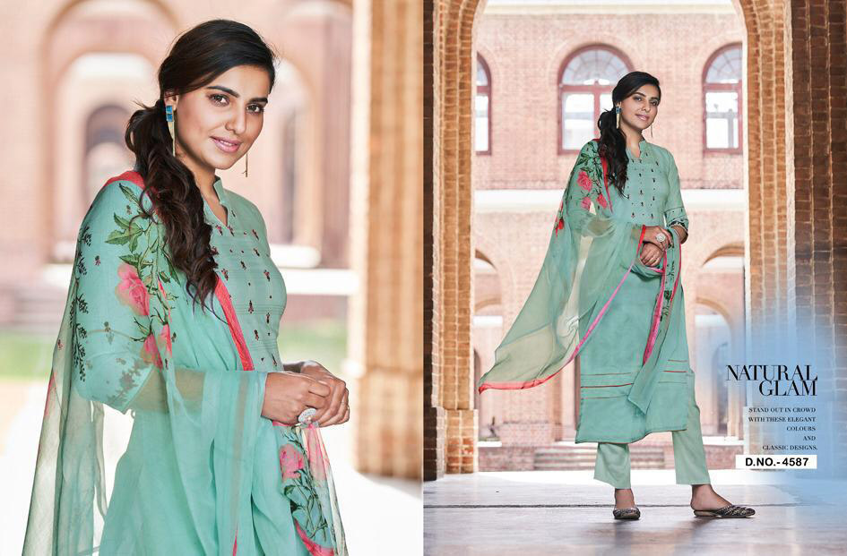 Jay Vijay Enliven Cotton Embroidery Salwar Kameez Jay Vijay Enliven Cotton Embroidery Salwar Kameez