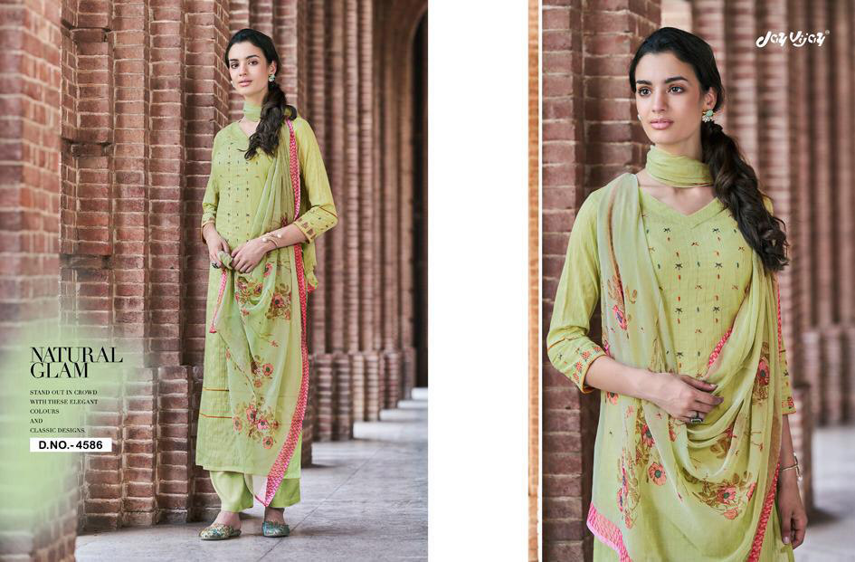 Jay Vijay Enliven Cotton Embroidery Salwar Kameez Jay Vijay Enliven Cotton Embroidery Salwar Kameez