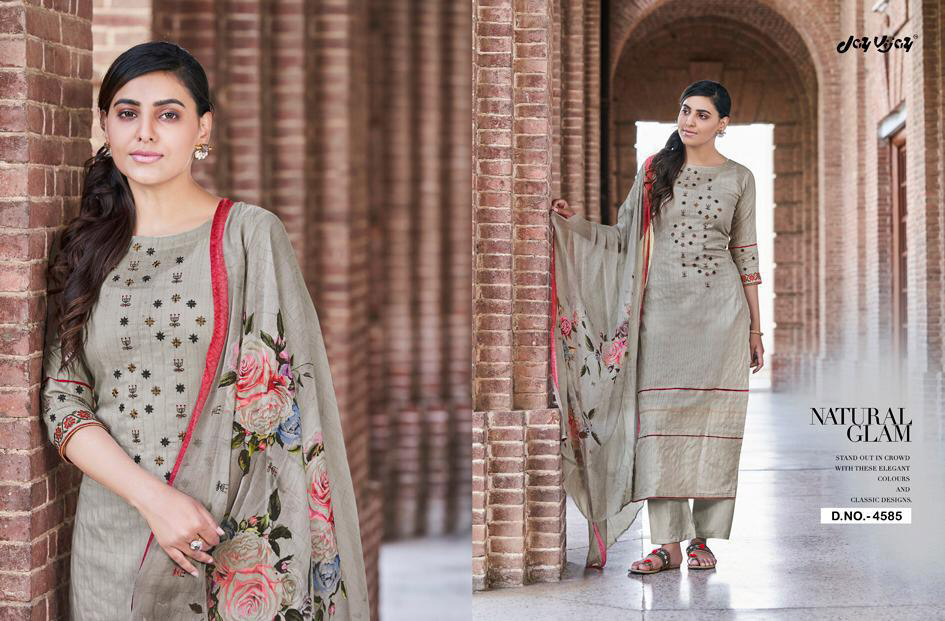 Jay Vijay Enliven Cotton Embroidery Salwar Kameez Jay Vijay Enliven Cotton Embroidery Salwar Kameez