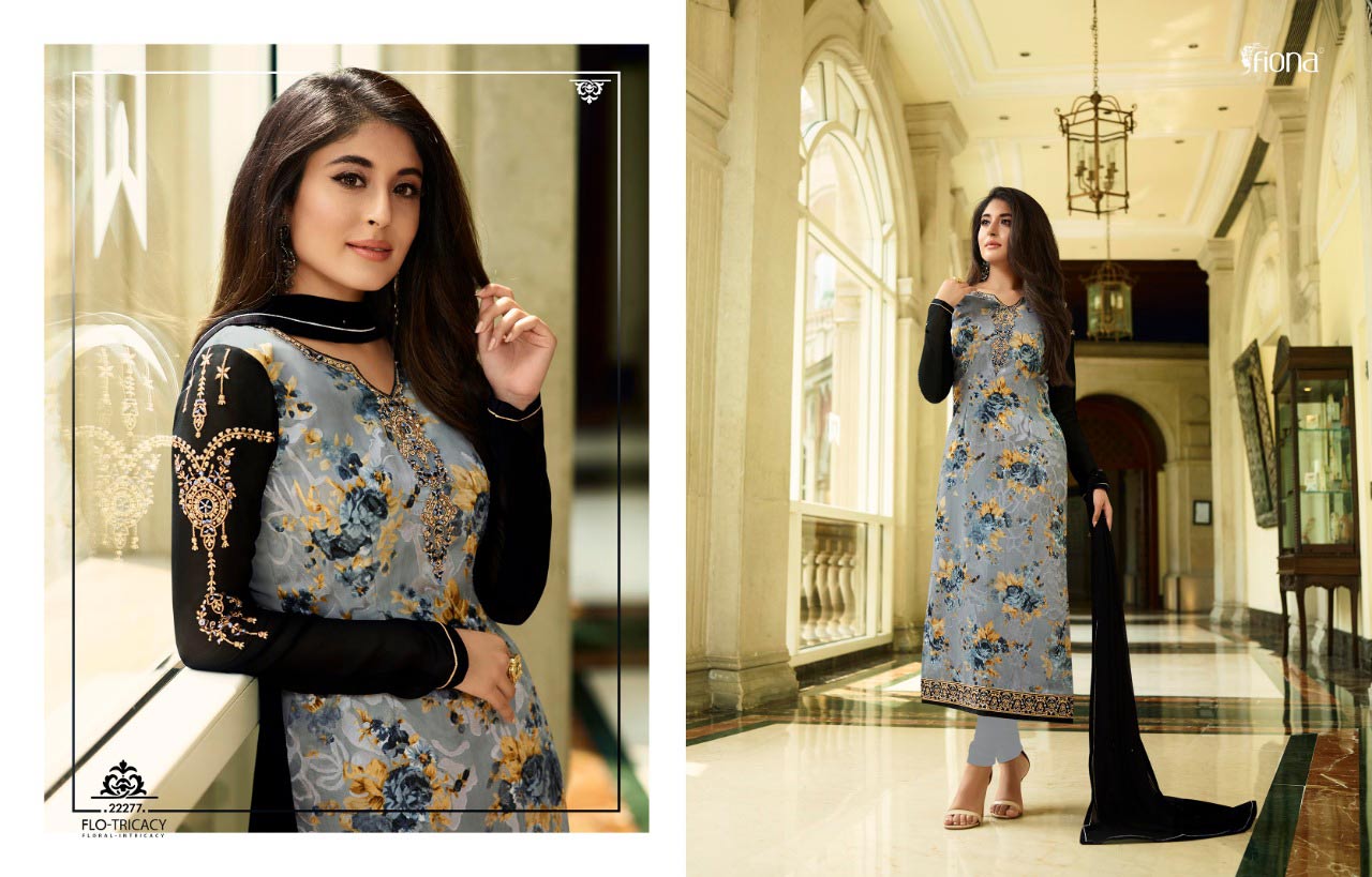 Fiona Kritika Flossic Brasso Vol 1 Salwar Suits Collection Fiona Kritika Flossic Brasso Vol 1 Salwar Suits Collection