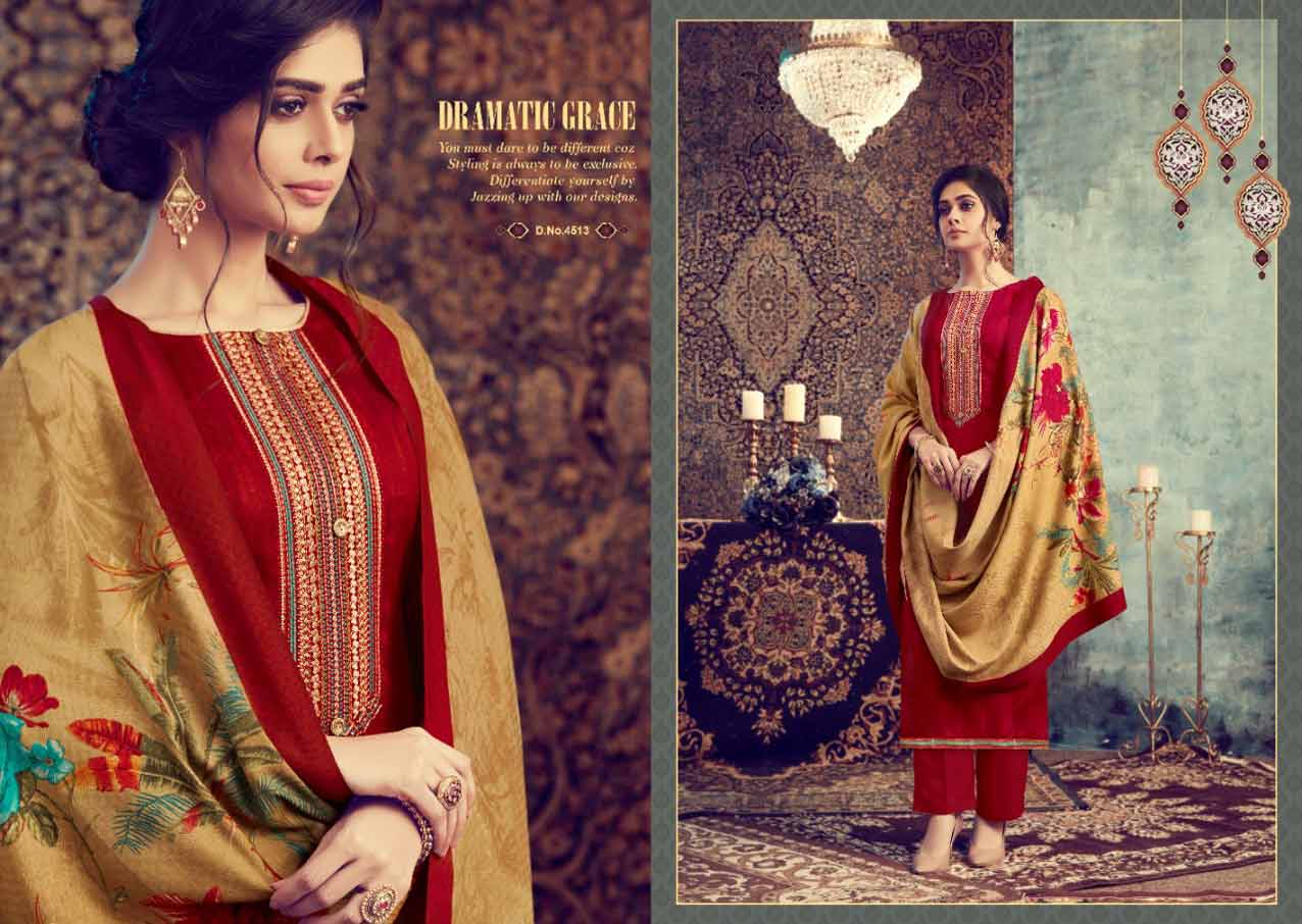 Poorvi Designer Fluence Pashmina Embroidery Suits Poorvi Designer Fluence Pashmina Embroidery Suits