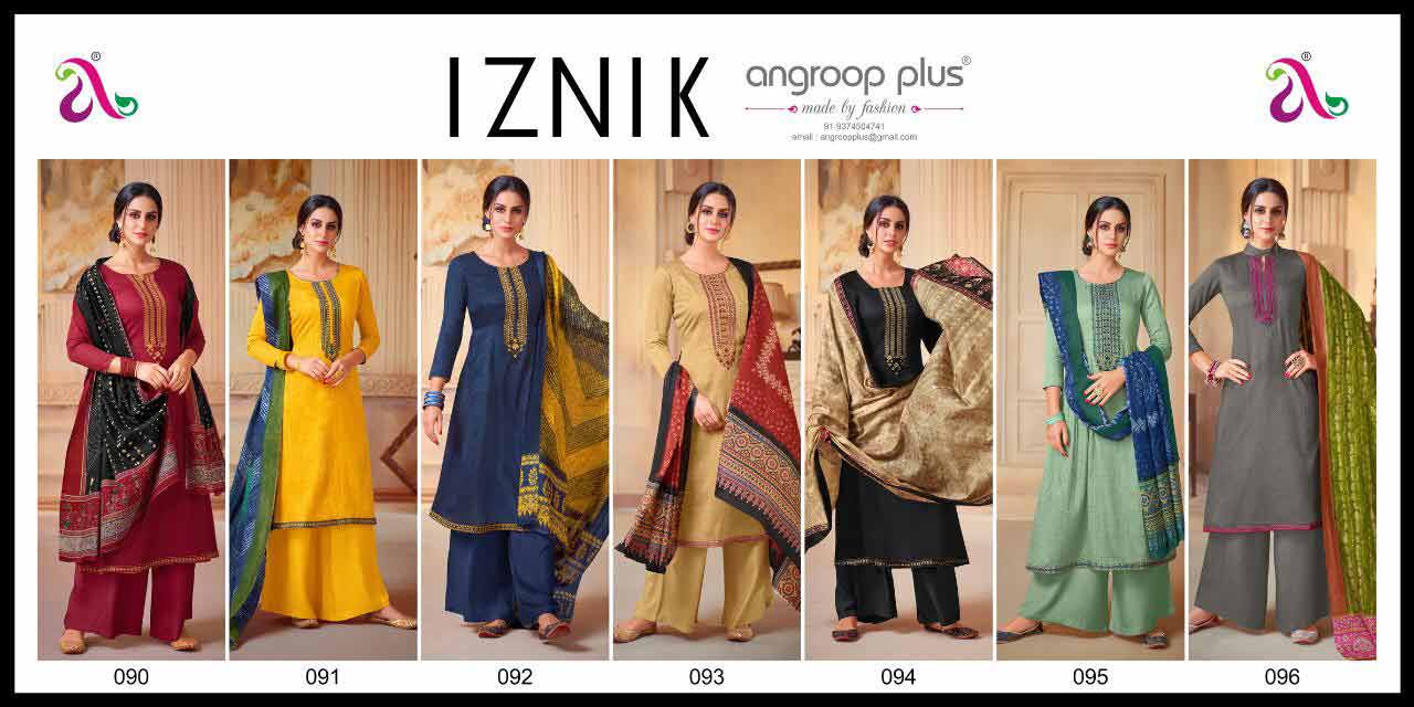 Iznik Silk Cotton Wholesale Salwar Kameez Iznik Silk Cotton Wholesale Salwar Kameez