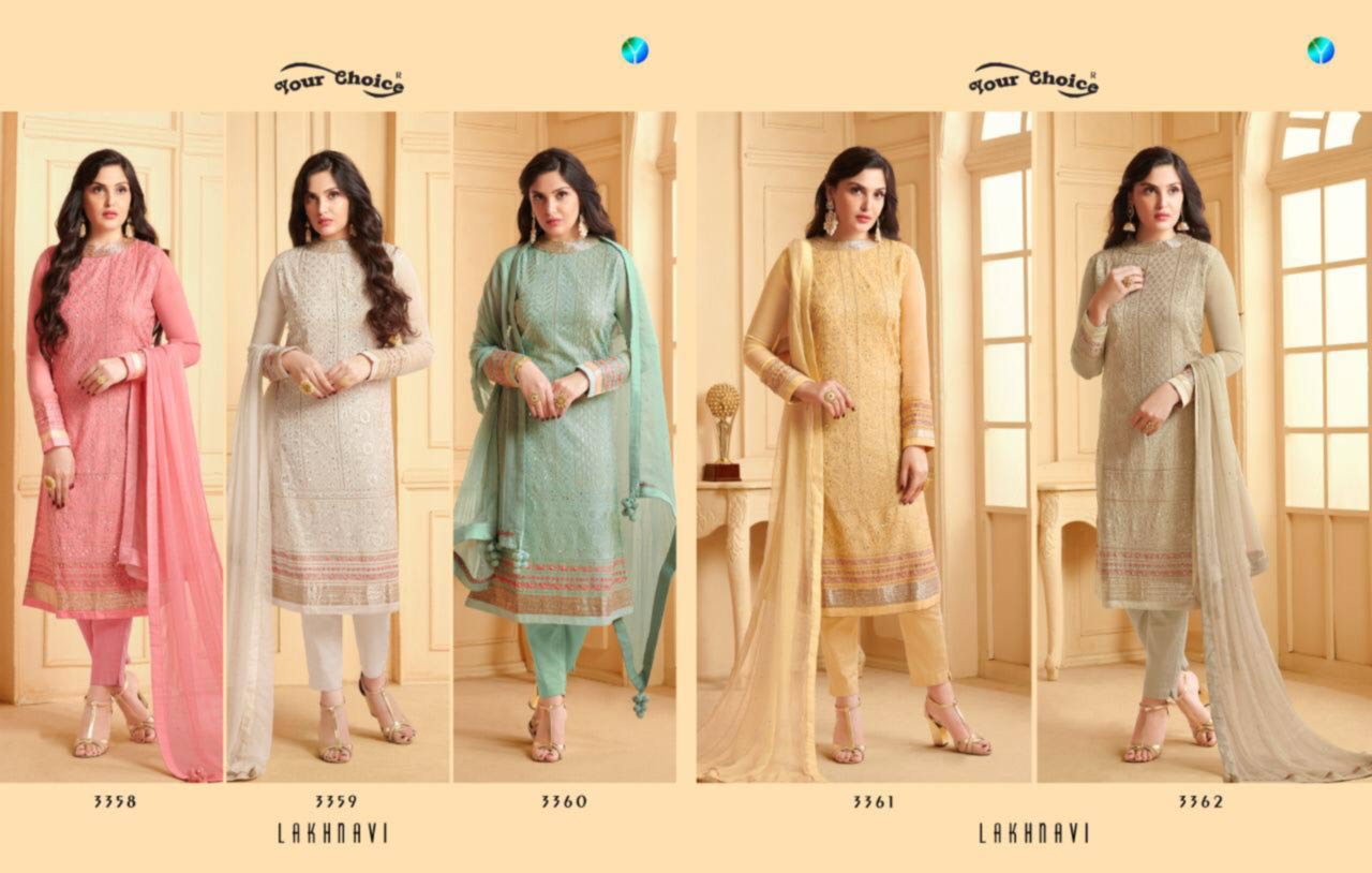 Lakhnavi Embroidery Wholesale Salwar Kameez Set Lakhnavi Embroidery Wholesale Salwar Kameez Set