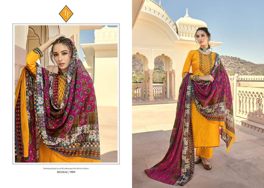 Meenaz Jam Silk Salwar Suits Catalogue Set Meenaz Jam Silk Salwar Suits Catalogue Set