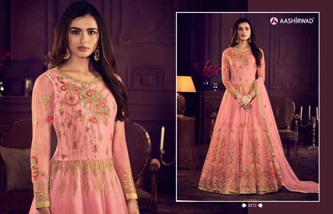 Nafisa Aashirwad Banglori Satin Bridal Anarkali Suits Nafisa Aashirwad Banglori Satin Bridal Anarkali Suits