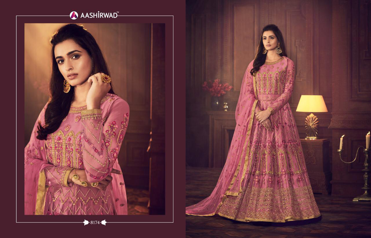 Nafisa Aashirwad Banglori Satin Bridal Anarkali Suits Nafisa Aashirwad Banglori Satin Bridal Anarkali Suits