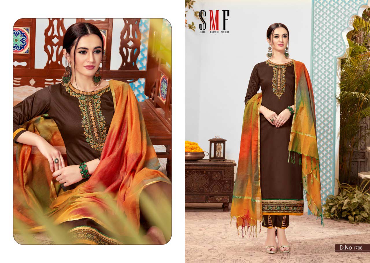 Nayra By Alisa Cotton Zimi silk embroidery Salwar Suit Nayra By Alisa Cotton Zimi silk embroidery Salwar Suit