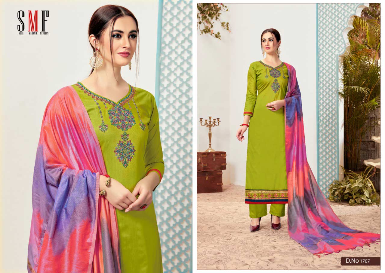 Nayra By Alisa Cotton Zimi silk embroidery Salwar Suit Nayra By Alisa Cotton Zimi silk embroidery Salwar Suit