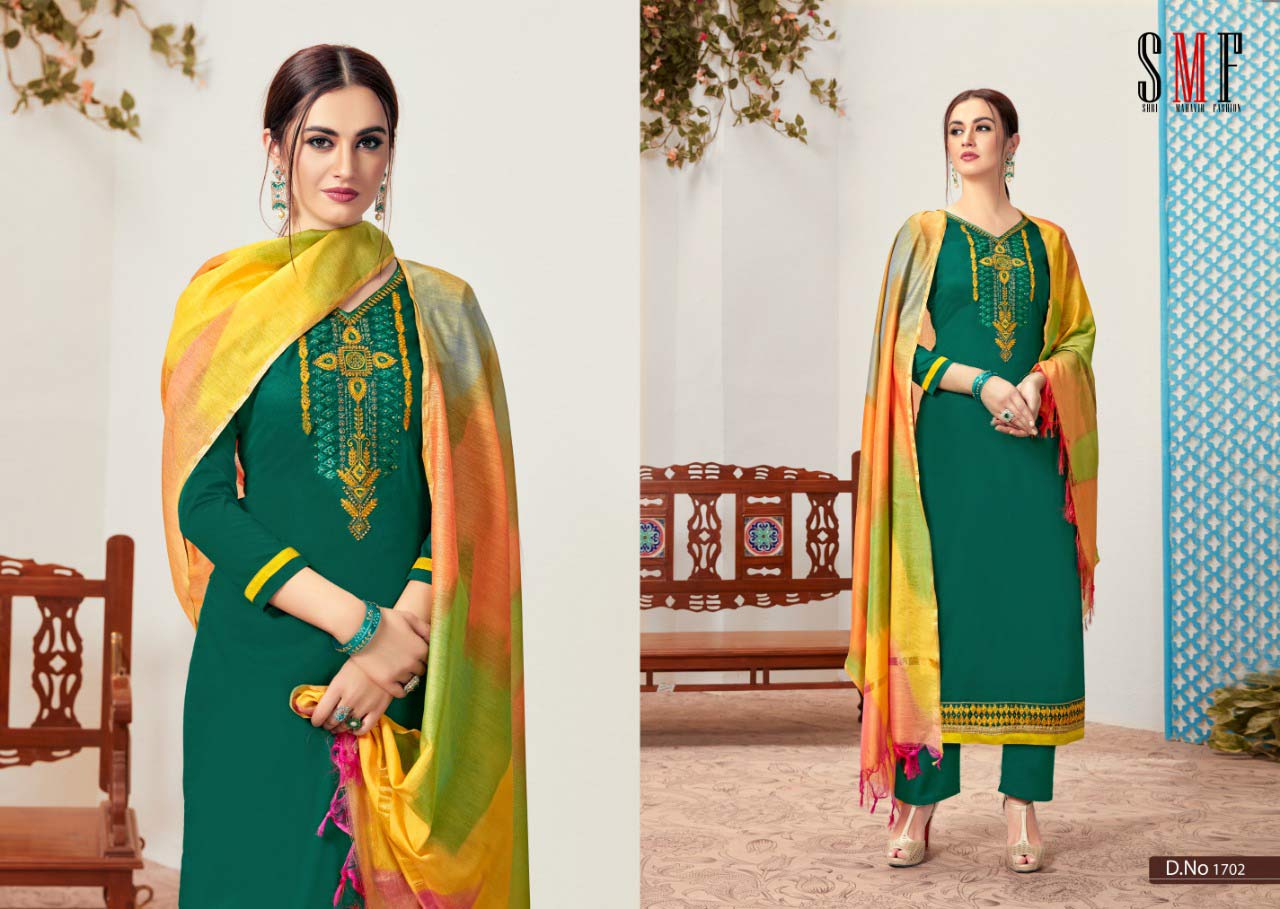 Nayra By Alisa Cotton Zimi silk embroidery Salwar Suit Nayra By Alisa Cotton Zimi silk embroidery Salwar Suit