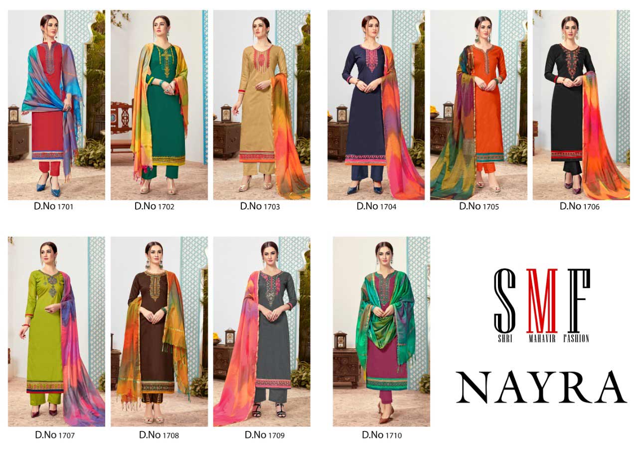 Nayra By Alisa Cotton Zimi silk embroidery Salwar Suit Nayra By Alisa Cotton Zimi silk embroidery Salwar Suit