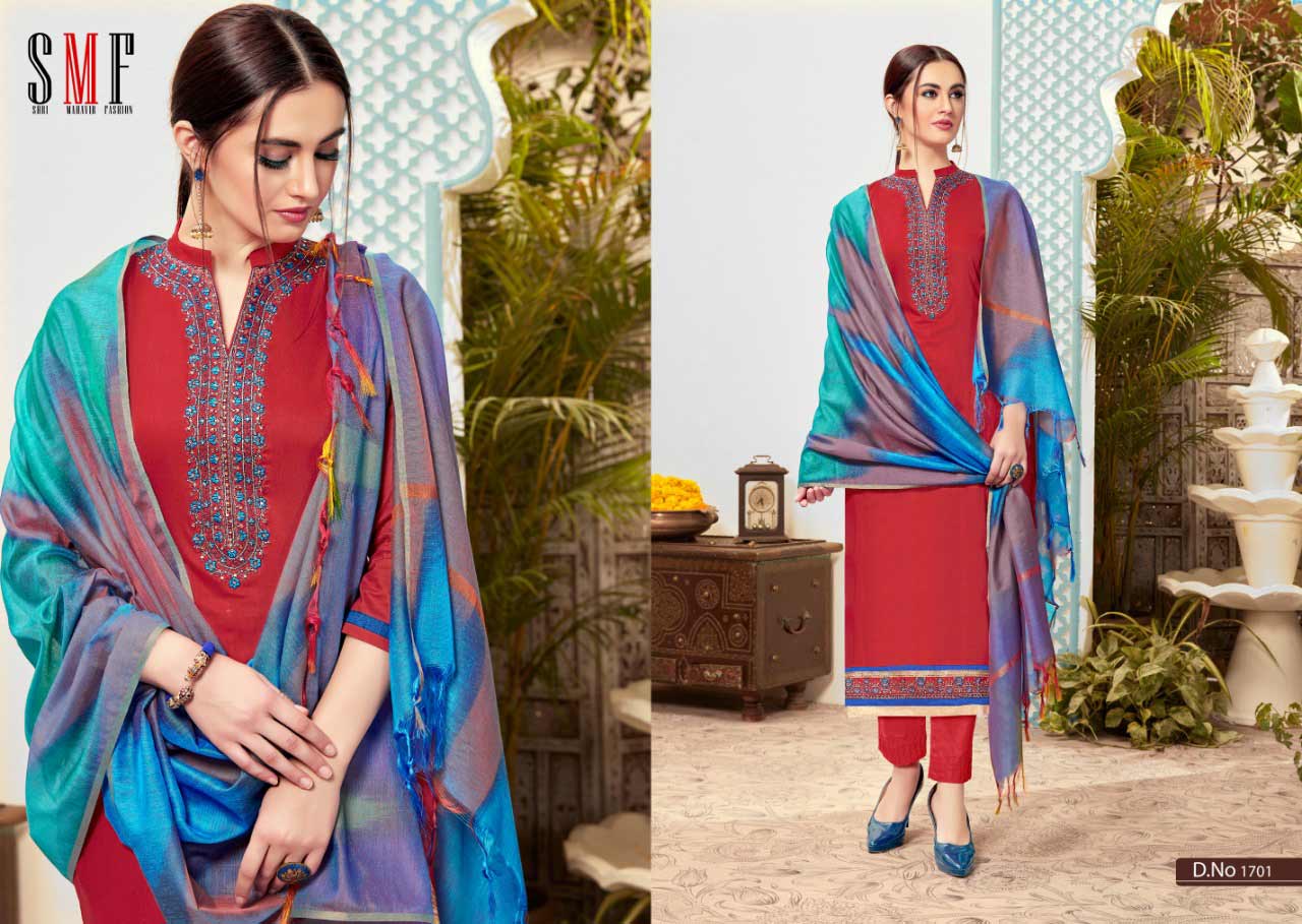 Nayra By Alisa Cotton Zimi silk embroidery Salwar Suit Nayra By Alisa Cotton Zimi silk embroidery Salwar Suit