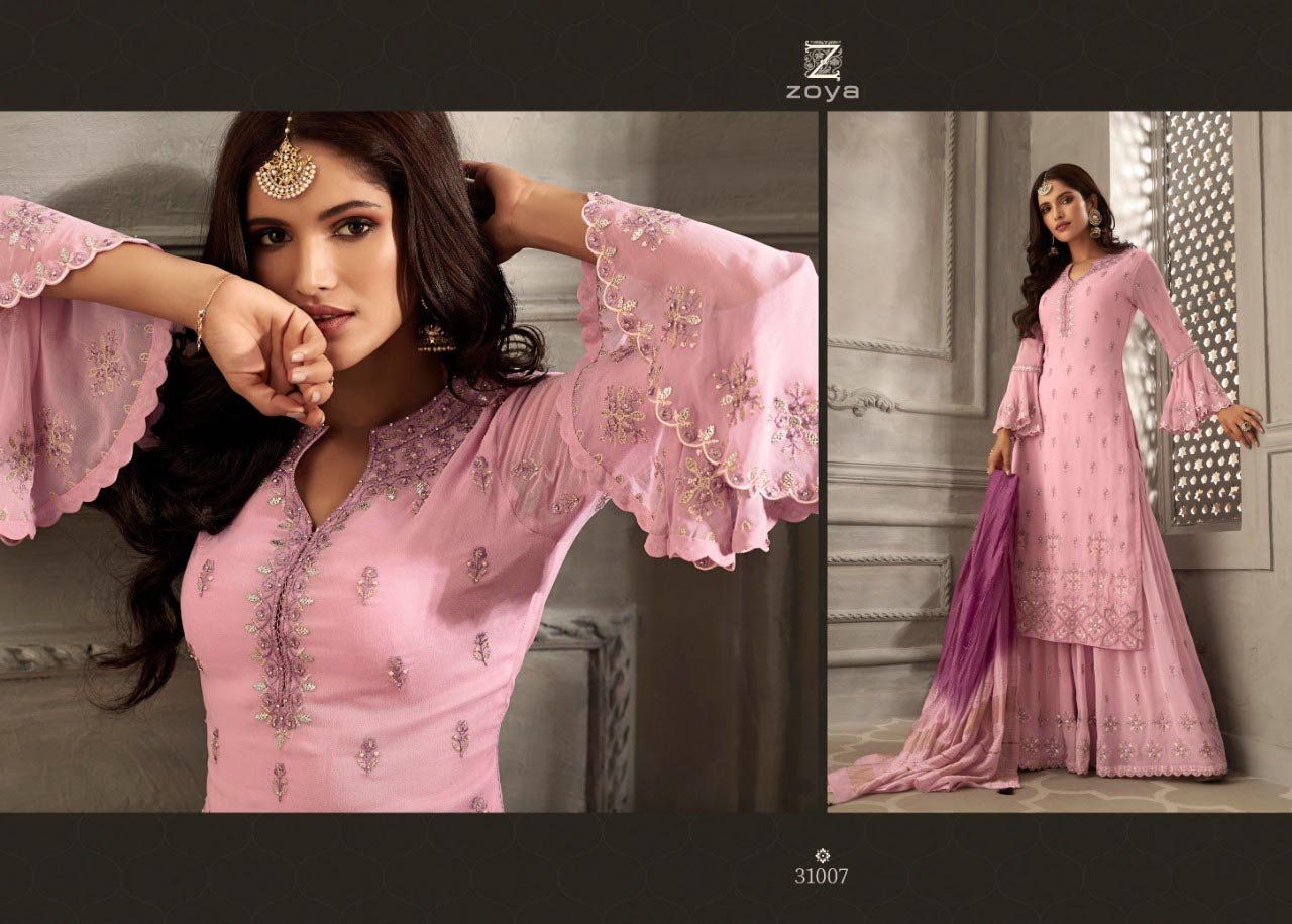 Zoya Petals Georgette Party Wear Suit Collection Zoya Petals Georgette Party Wear Suit Collection