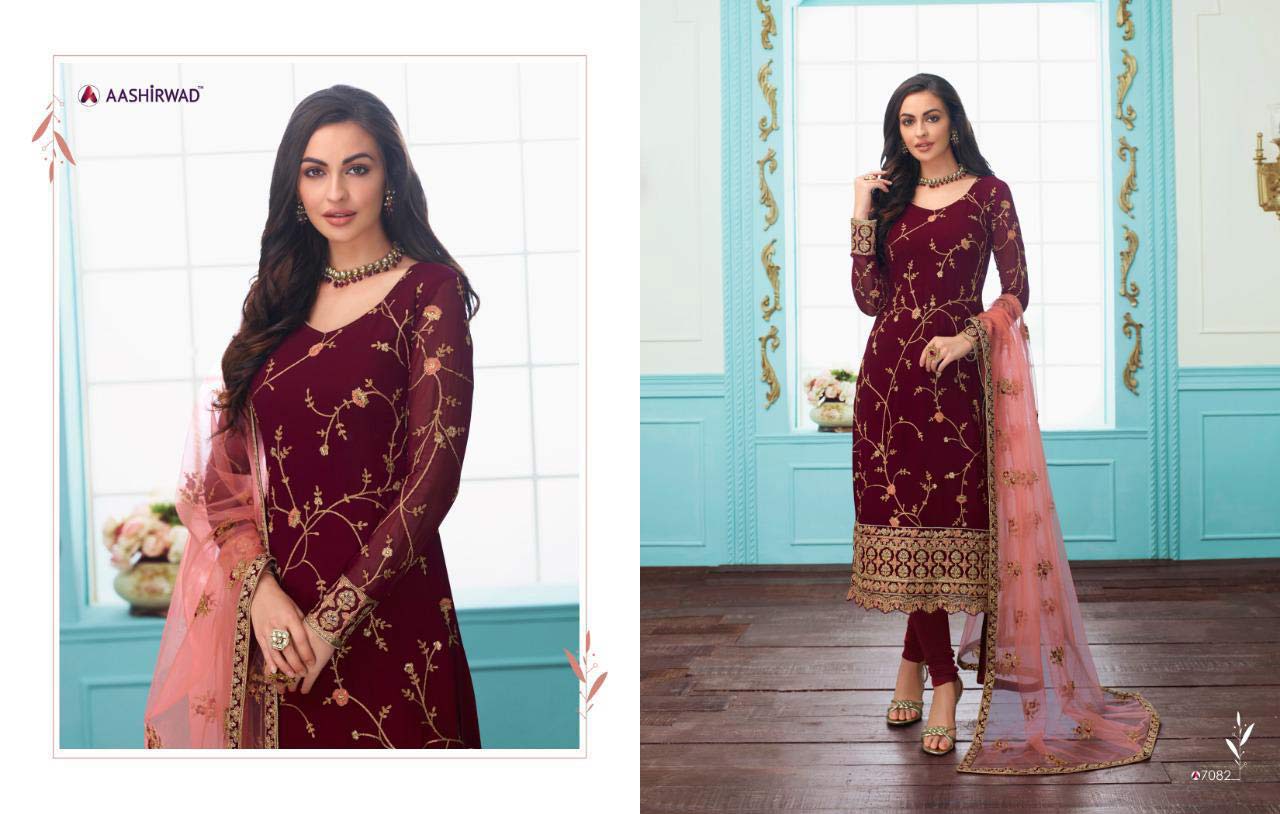Aashirwad Sajni Georgette Wholesale Salwar Suit Aashirwad Sajni Georgette Wholesale Salwar Suit