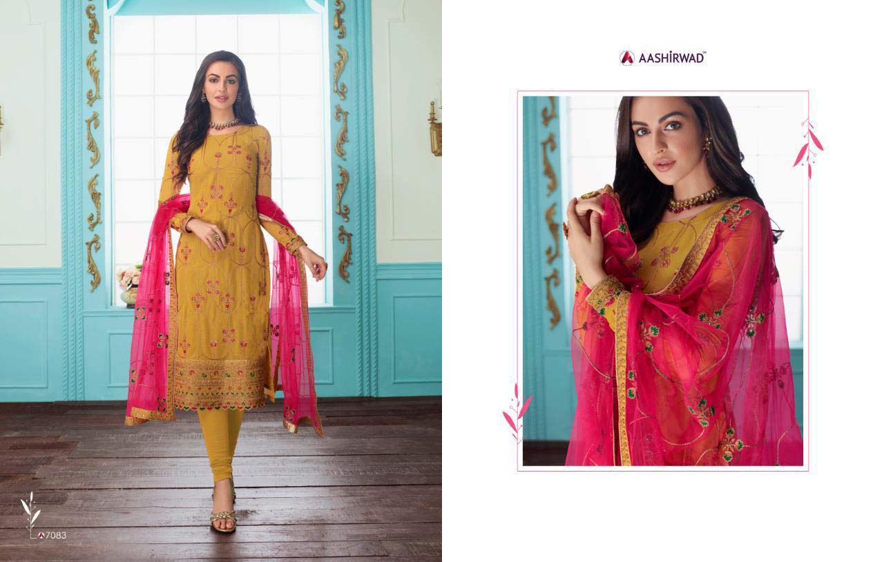 Aashirwad Sajni Georgette Wholesale Salwar Suit Aashirwad Sajni Georgette Wholesale Salwar Suit