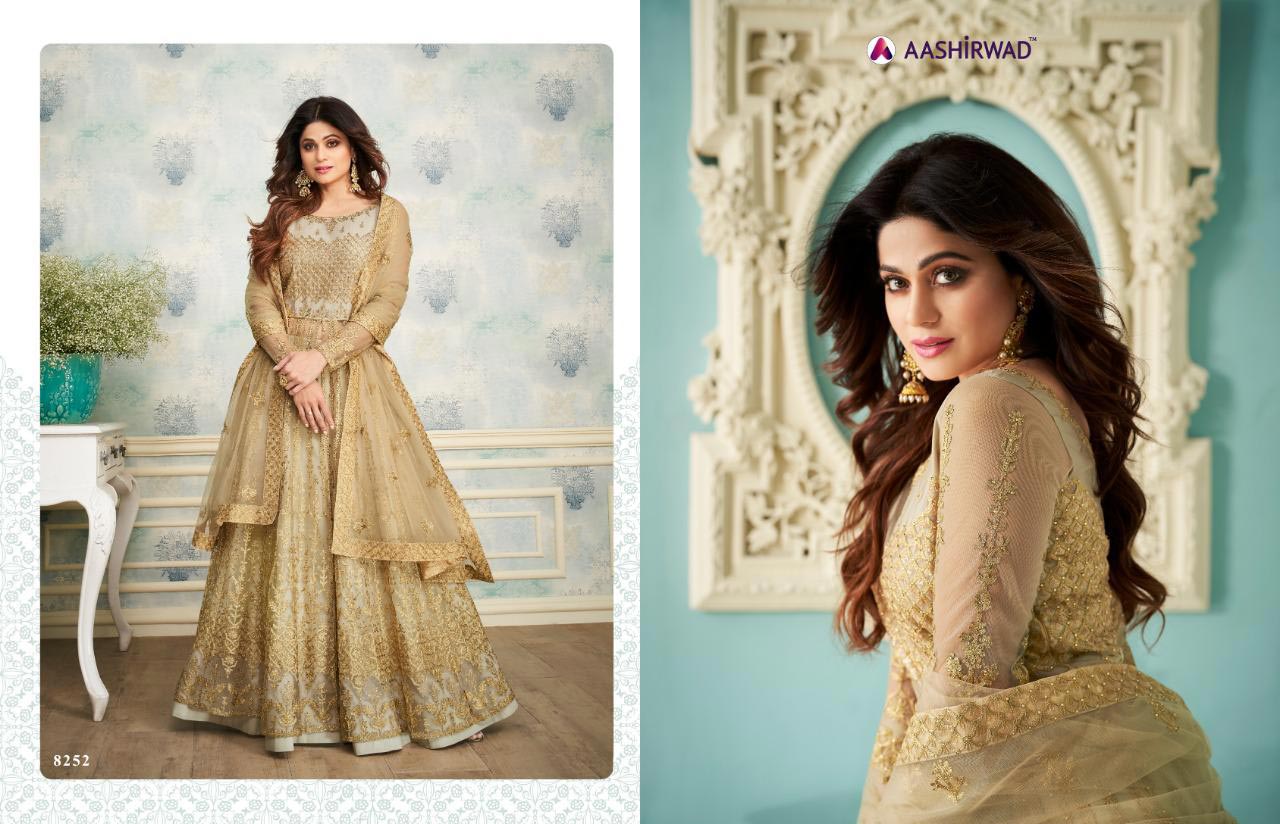 Aashirwad Sheeshmahal Net Indo Western Style Suit Aashirwad Sheeshmahal Net Indo Western Style Suit