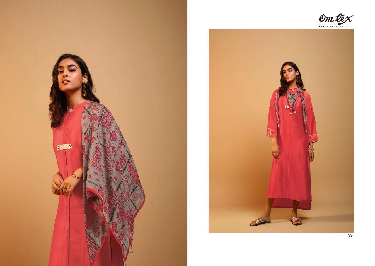 Om Tex Spark Readymade Long Dress With Scarf Om Tex Spark Readymade Long Dress With Scarf