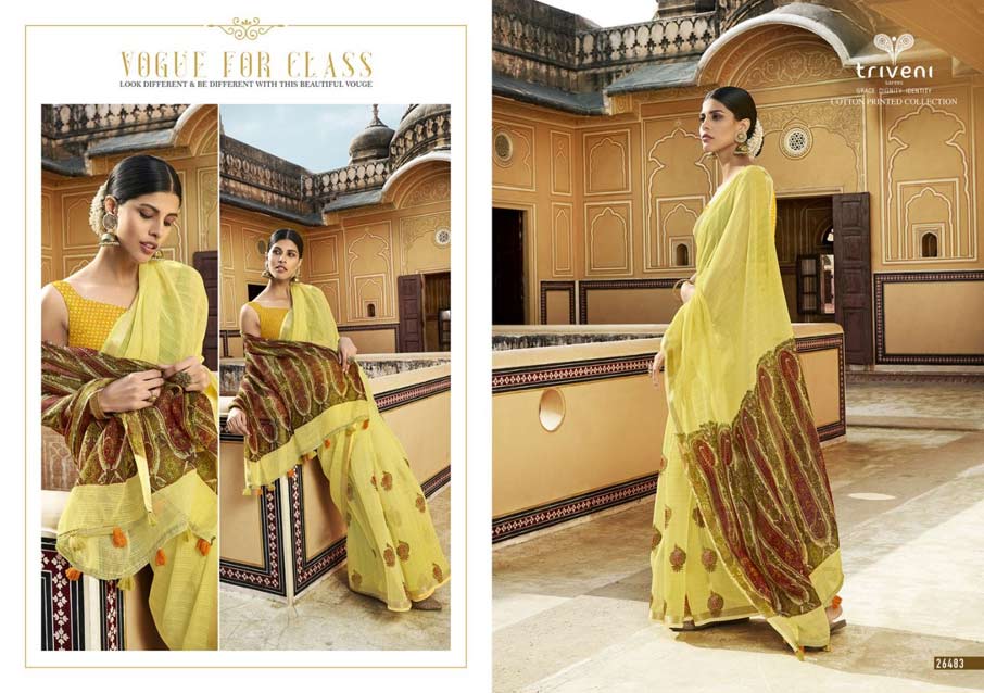 Globle Cotton Linen Printed Sarees Collection Globle Cotton Linen Printed Sarees Collection