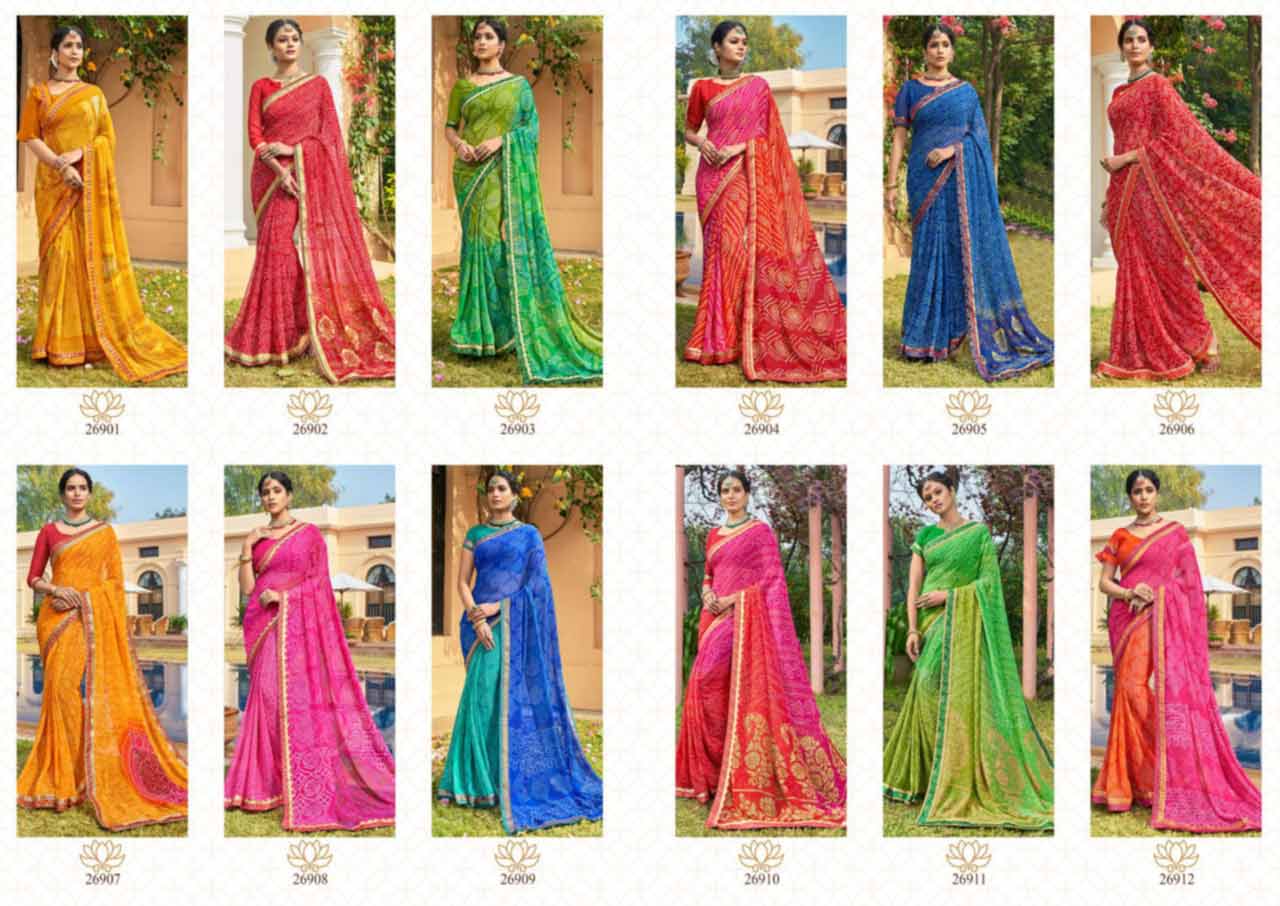 Triveni Mehandi Georgette Saree Manufacturer Triveni Mehandi Georgette Saree Manufacturer