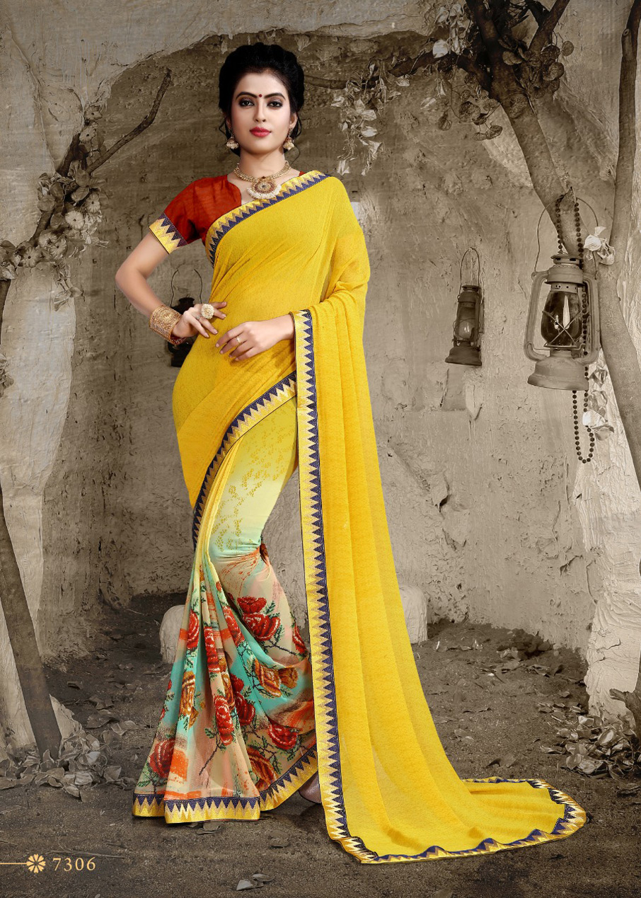 Ponds Fancy Border Sarees Catalog by Bharat Creation Ponds Fancy Border Sarees Catalog by Bharat Creation