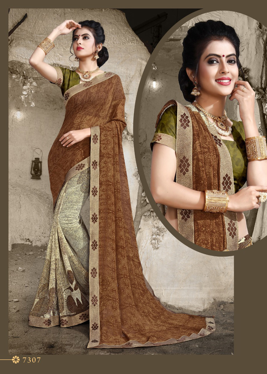 Ponds Fancy Border Sarees Catalog by Bharat Creation Ponds Fancy Border Sarees Catalog by Bharat Creation