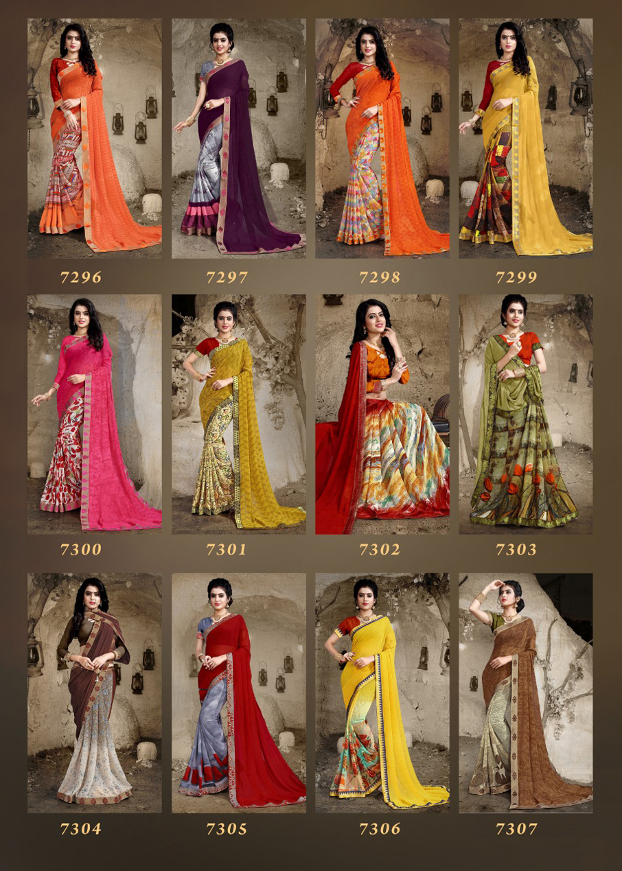 Ponds Fancy Border Sarees Catalog by Bharat Creation Ponds Fancy Border Sarees Catalog by Bharat Creation
