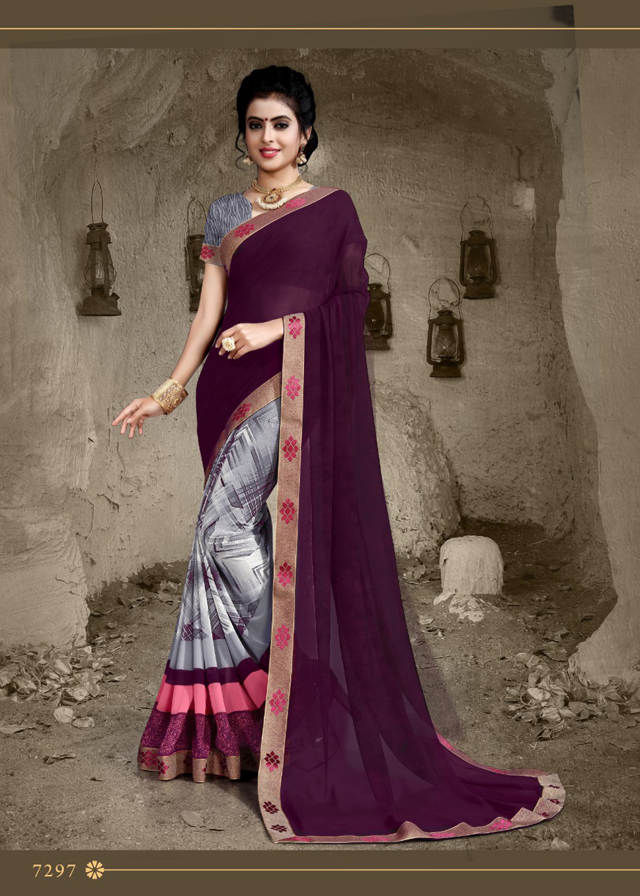 Ponds Fancy Border Sarees Catalog by Bharat Creation Ponds Fancy Border Sarees Catalog by Bharat Creation