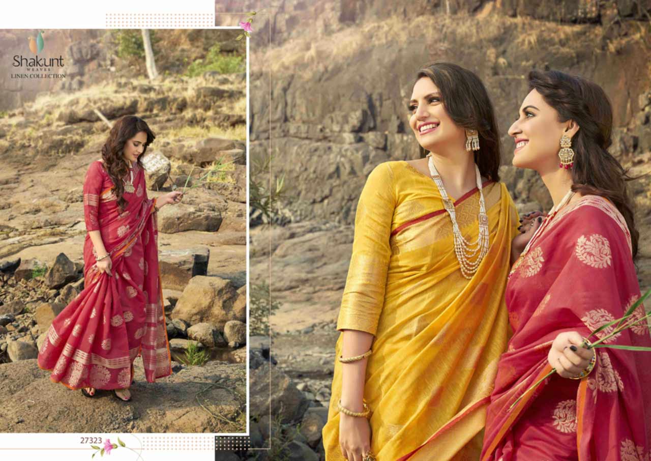 Sansar Cotton Festival Wear Jacquard Sarees Set Sansar Cotton Festival Wear Jacquard Sarees Set