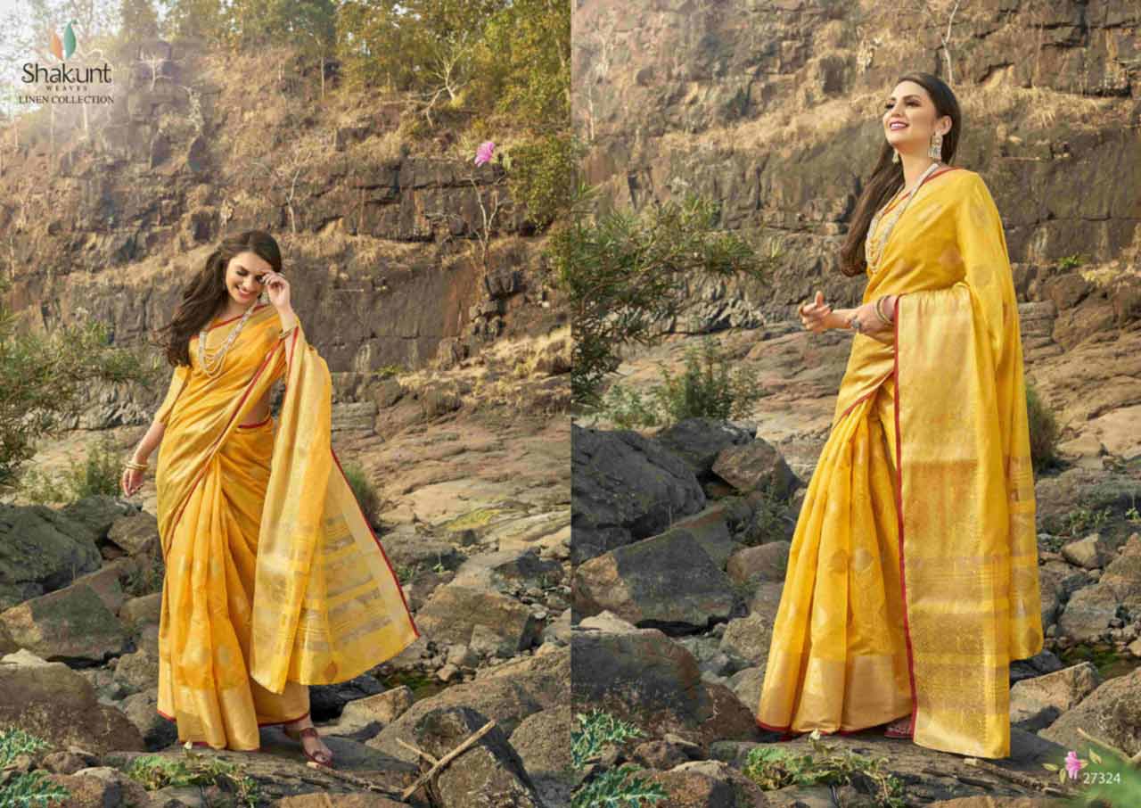 Sansar Cotton Festival Wear Jacquard Sarees Set Sansar Cotton Festival Wear Jacquard Sarees Set