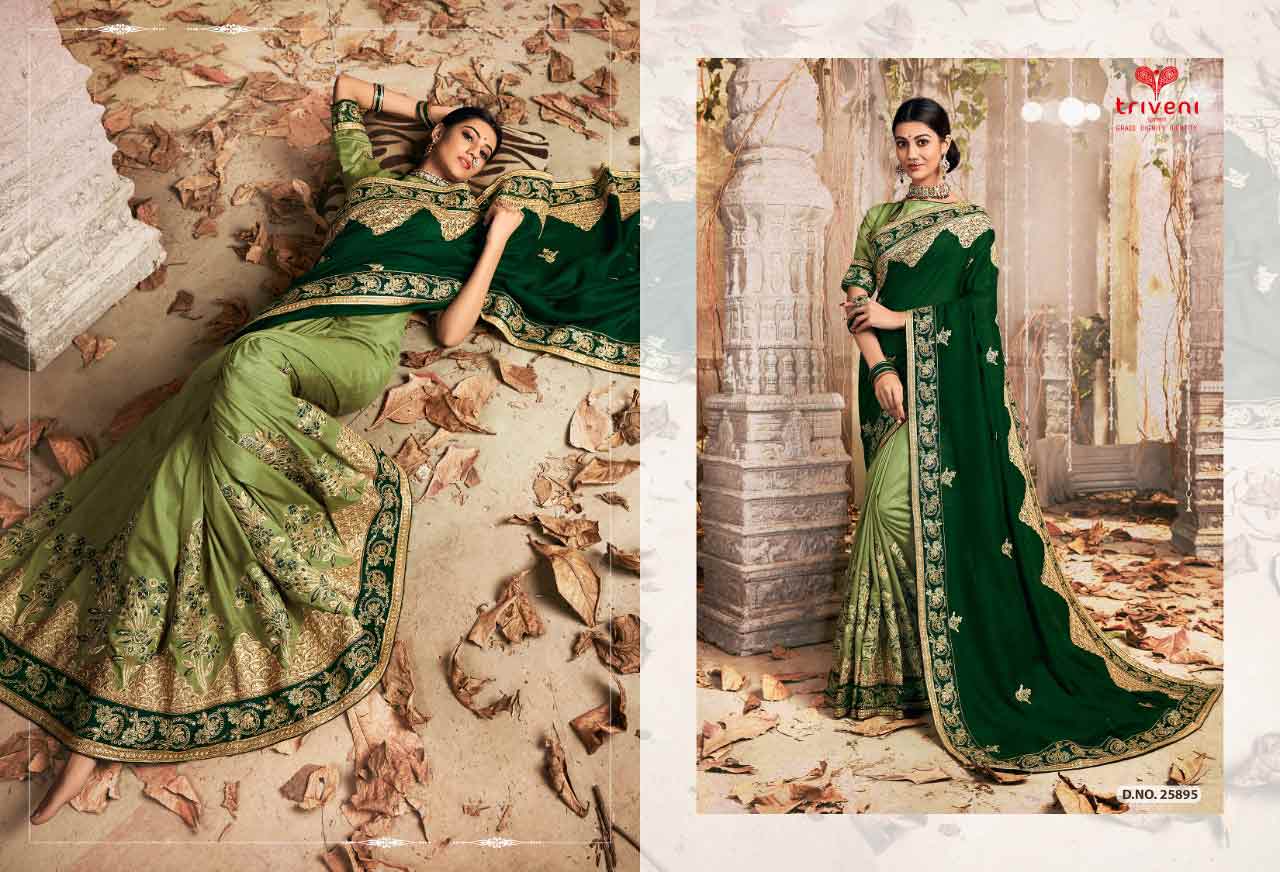 Triveni Santoor Chanderi Silk Zari Sarees Catalog Triveni Santoor Chanderi Silk Zari Sarees Catalog