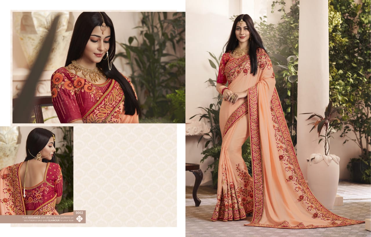 Shringar Kessi Fabric Designer Stone Handwork Saree Shringar Kessi Fabric Designer Stone Handwork Saree